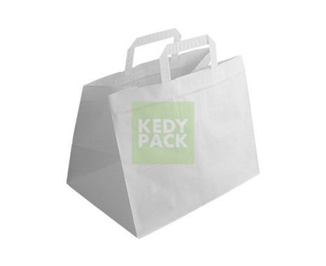 Sac papier blanc avec Poignée