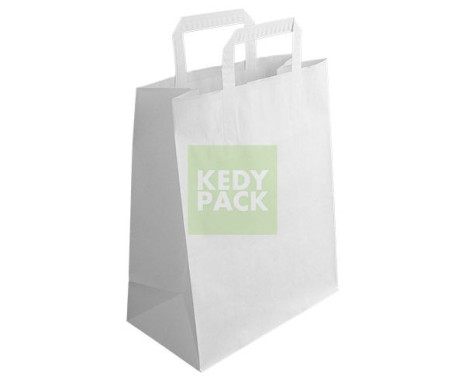 Sac papier blanc avec Poignée