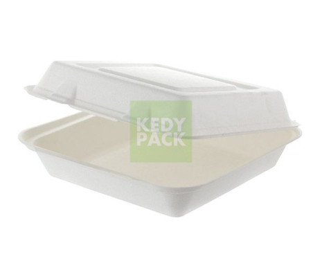 Coquille carré en pulpe de canne