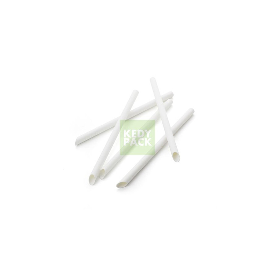 Paille en carton blanc Ø1.2 cm