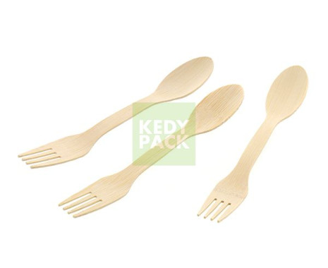 Couvert  bambou Cuillière + fourchette