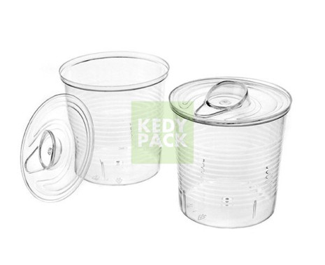 Mini Bocal plastique avec couvercle