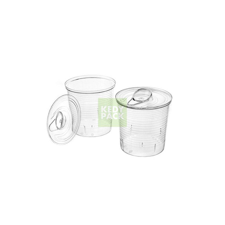 Mini Bocal plastique avec couvercle