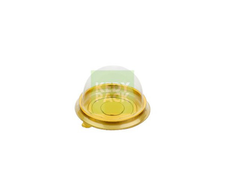 Boîte Ronde à Gâteau dorée et  Cloche