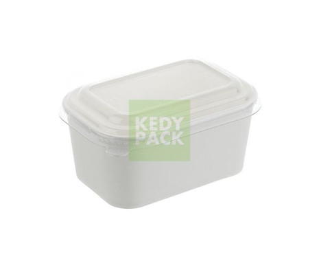 Boîte Blanche + couvercle PET