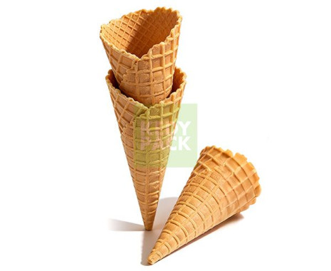 Cornet Roulé Dentelé pour Glace