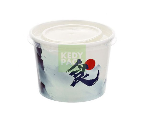 Pot en carton paysage japonais