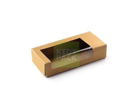 Boîte rectangulaire KRAFT fenêtre