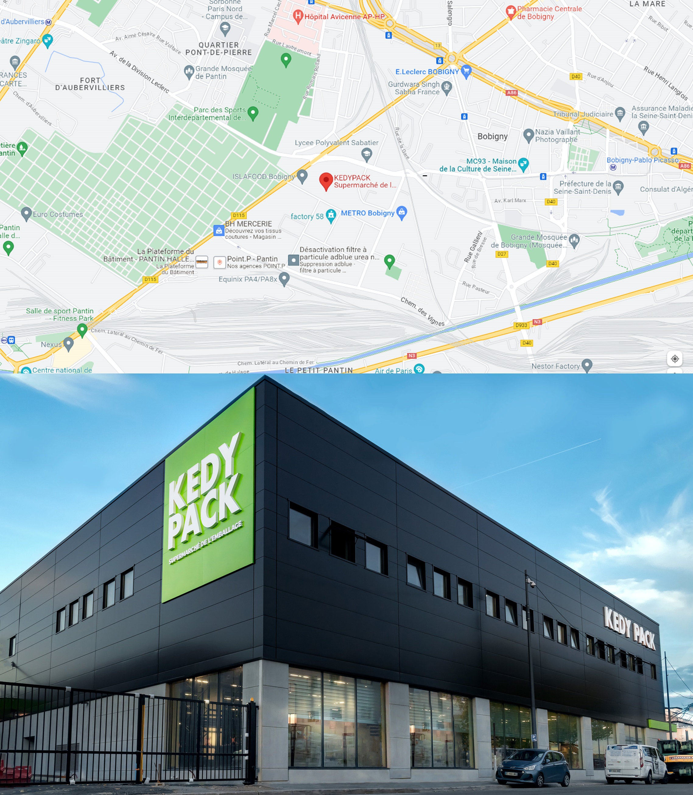 Google Map de Bobigny